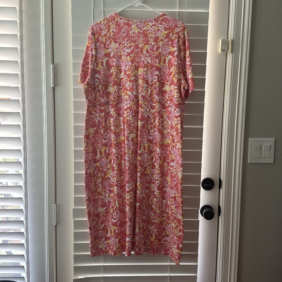 Appleseed's Pink and Orange Sundress 1X - Picture 3 of 3